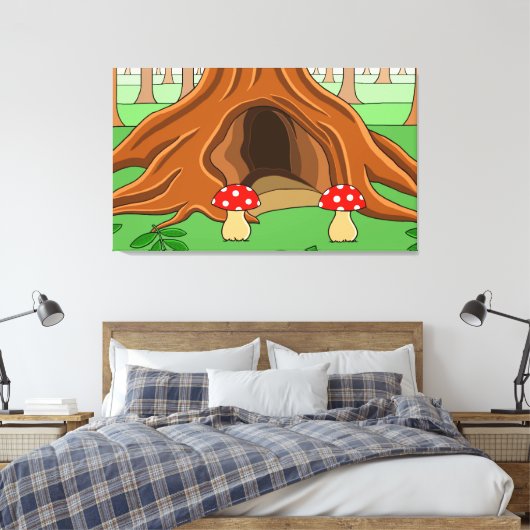 Die Sentry-Struktur Leinwanddruck (Insitu (Schlafzimmer))