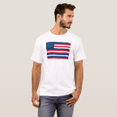 Die Serapis (Flagge Johannes Paul Jones) T-Shirt (Vorne ganz)