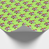 Die Serenade des Weihnachtsmanns: Gitarre-Jingle-A Geschenkpapier (Ecke)