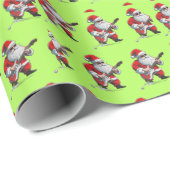 Die Serenade des Weihnachtsmanns: Gitarre-Jingle-A Geschenkpapier (Rolleneckpunkt)