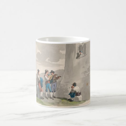 Die Serenade (Lieder der Liebe) (Romantische Szene Kaffeetasse (Mittel)