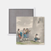 Die Serenade (Lieder der Liebe) (Romantische Szene Magnet (Vorderseite/Rückseite)