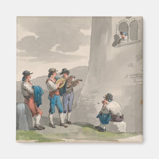 Die Serenade (Lieder der Liebe) (Romantische Szene Magnet (Vorne)