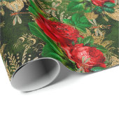 Die Serie Rose und Dragonfly (Design 13) Geschenkpapier (Rolleneckpunkt)