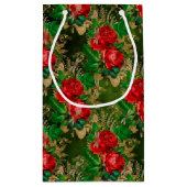 Die Serie Rose und Dragonfly (Design 13) Kleine Geschenktüte (Rückseite)