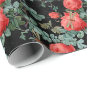 Die Serie Rose und Dragonfly (Design 15) Geschenkpapier (Rolleneckpunkt)