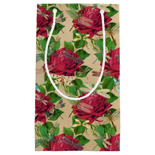 Die Serie Rose und Dragonfly (Design 16) Kleine Geschenktüte (Vorderseite)