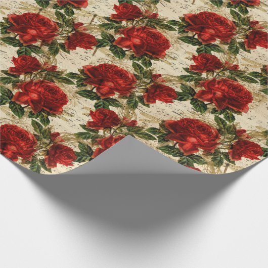 Die Serie Rose und Dragonfly (Design 17) Geschenkpapier (Ecke)