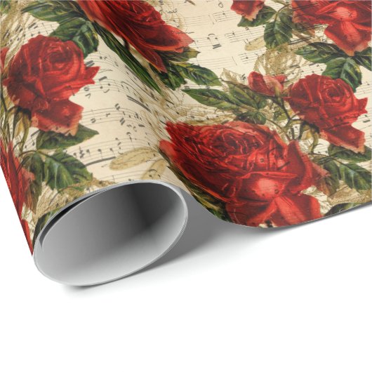 Die Serie Rose und Dragonfly (Design 17) Geschenkpapier (Rolleneckpunkt)