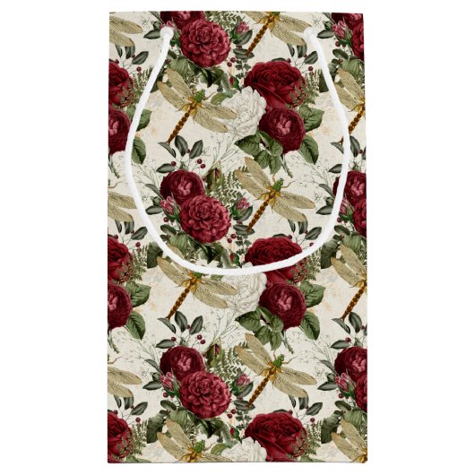 Die Serie Rose und Dragonfly (Design 1) Kleine Geschenktüte (Rückseite)