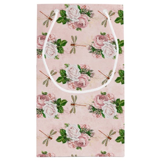 Die Serie Rose und Dragonfly (Design 2) Kleine Geschenktüte (Rückseite)