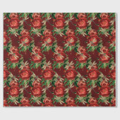 Die Serie Rose und Dragonfly (Design 5) Geschenkpapier (Flach)