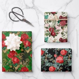 Die Serie Rose und Dragonfly (Design 5) Geschenkpapier Set