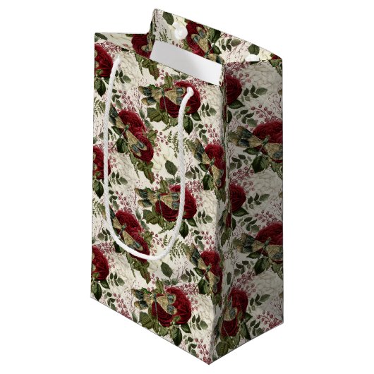 Die Serie Rose und Dragonfly (Design 7) Kleine Geschenktüte (Vorderseite Schrägansicht)