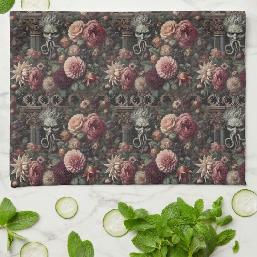 Die Sermon des Bloom-Eaters - gotisch Viktorianisc Geschirrtuch (Gefaltet)