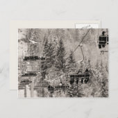 Die Sessel über den Bäumen Postkarte (Vorne/Hinten)