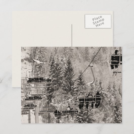 Die Sessel über den Bäumen Postkarte (Vorne/Hinten)