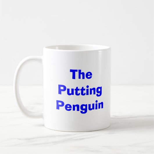 Die setzende Penguin-Kaffee-Tasse Kaffeetasse (Links)