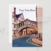 Die Seufzerbrücke - Oxford Postkarte (Vorne/Hinten)