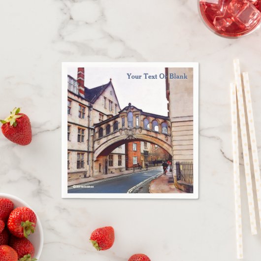 Die Seufzerbrücke - Oxford Serviette (Beispiel)