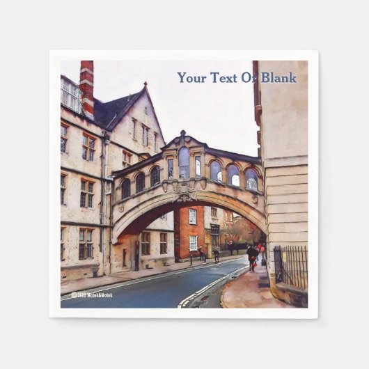 Die Seufzerbrücke - Oxford Serviette (Vorderseite)