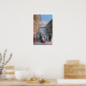 Die Seufzerbrücke, Venedig, graviert von Brizeghel Poster (Küche)