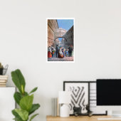 Die Seufzerbrücke, Venedig, graviert von Brizeghel Poster (Heimbüro)