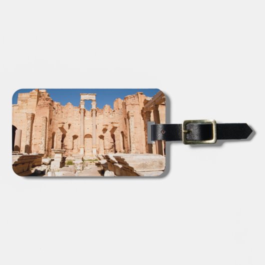Die Severan Basilika, Leptis Magna, Al Khums 2 Gepäckanhänger (Vorderseite horizontal)