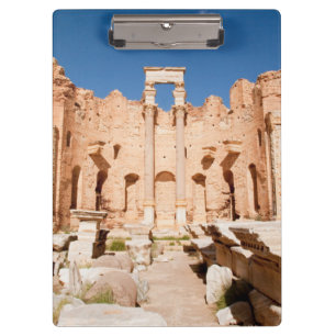 Die Severanische Basilika, Leptis Magna, Al Khums Klemmbrett