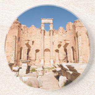 Die Severanische Basilika, Leptis Magna, Al Khums  Sandstein Untersetzer