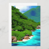 Die Seychellen sind eine Inselgruppe im Dankeskarte (Vorne/Hinten)