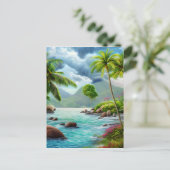 Die Seychellen sind eine Inselgruppe im Postkarte (Stehend Vorderseite)