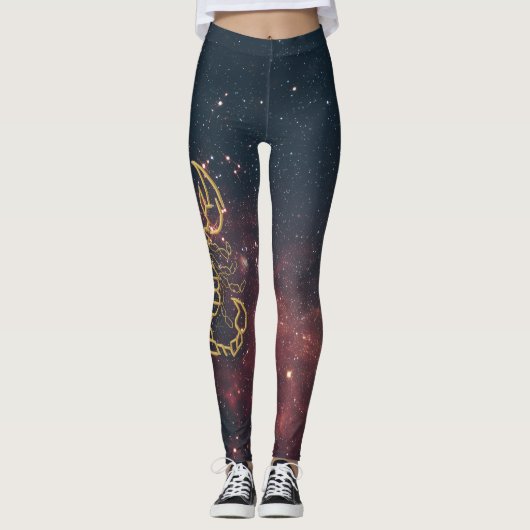 Die Shadow & Stardust Skorpion-Leggings Leggings (Vorderseite)