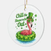 Die Shamrocks entspannen Lustiger St. Patrick’s Da Keramik Ornament (Links)