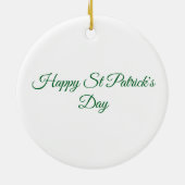 Die Shamrocks entspannen Lustiger St. Patrick’s Da Keramik Ornament (Hinten)