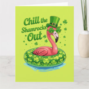 Die Shamrocks entspannen Lustiger St. Patrick's Da Karte