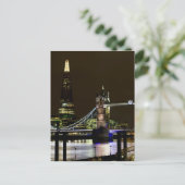 Die Shard- und Tower-Brücke Postkarte (Stehend Vorderseite)