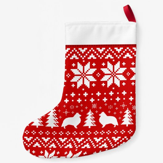 Die Sheltie Kleiner Weihnachtsstrumpf (Rückseite)