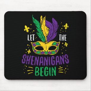 Die Shenanigans gelassen Jester Funny Mardi Gras Mousepad