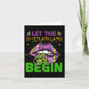 Die Shenanigans lass Mardi Gras Shirts2 Karte