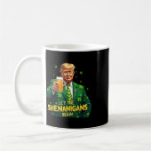 Die Shenanigans ließ Funny Trump St Patrick Kaffeetasse (Links)