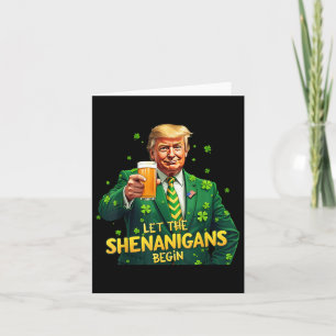 Die Shenanigans ließ Funny Trump St Patrick Karte