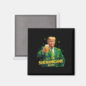 Die Shenanigans ließ Funny Trump St Patrick Magnet (Vorderseite/Rückseite)
