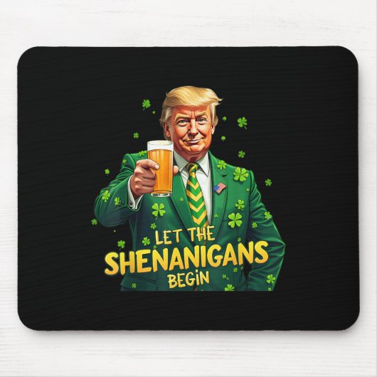 Die Shenanigans ließ Funny Trump St Patrick Mousepad (Vorne)