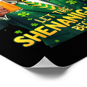 Die Shenanigans ließ Funny Trump St Patrick Poster (Ecke)