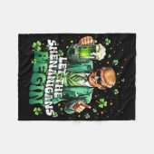 Die Shenanigans ließ Funny Trump St Patricks Fleecedecke (Vorderseite (Horizontal))