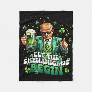 Die Shenanigans ließ Funny Trump St Patricks Fleecedecke