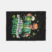 Die Shenanigans ließ Funny Trump St Patricks Fleecedecke (Vorderseite (Horizontal))