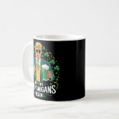 Die Shenanigans ließ Funny Trump St Patricks Kaffeetasse (Vorderseite Links)