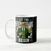 Die Shenanigans ließ Funny Trump St Patricks Kaffeetasse (Links)